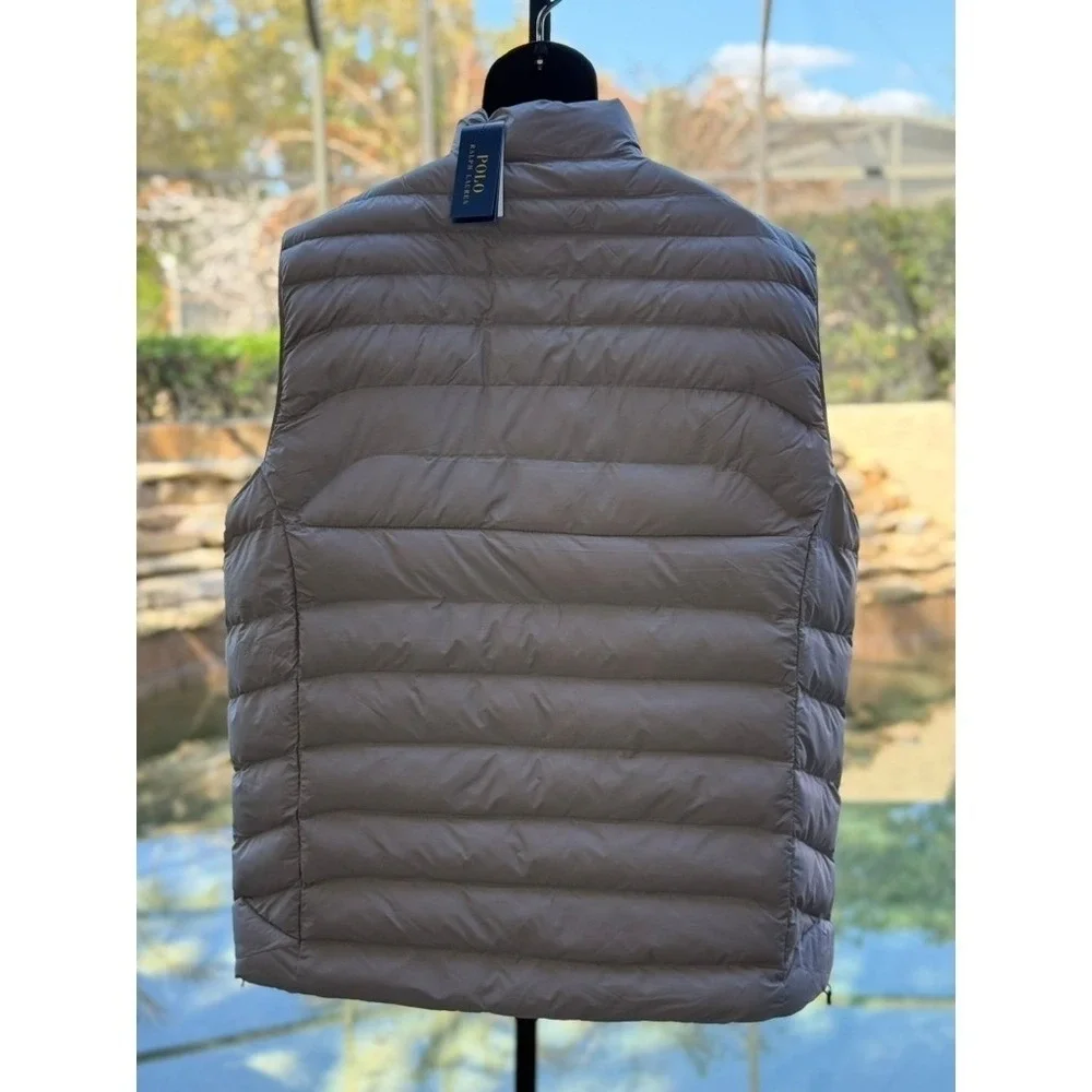 Polo Ralph Lauren Colden‎ Packable Vest Men's 4XB Grey NWT $198 Puffer